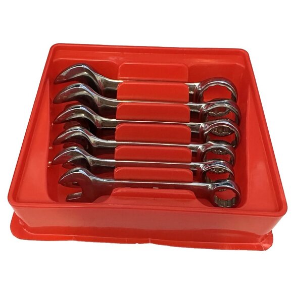 Snap-on 6pc 12 Point SAE Flank Drive Midget Combination Wrench Set 7/16"- 3/4" - Picture 1 of 14